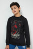 Redtag-Black-Superman-Sweatshirt-Sweatshirts-Senior-Boys-9 to 14 Years