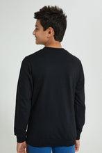 تنزيل الصورة على معرض الصور، Redtag-Black-Superman-Sweatshirt-Sweatshirts-Senior-Boys-9 to 14 Years
