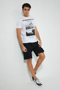 Redtag-White-Graphic-T-Shirt-Graphic-Prints-Men's-