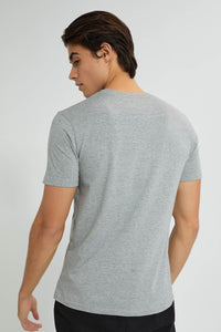 Redtag-Grey-Graphic-T-Shirt-Graphic-Prints-Men's-