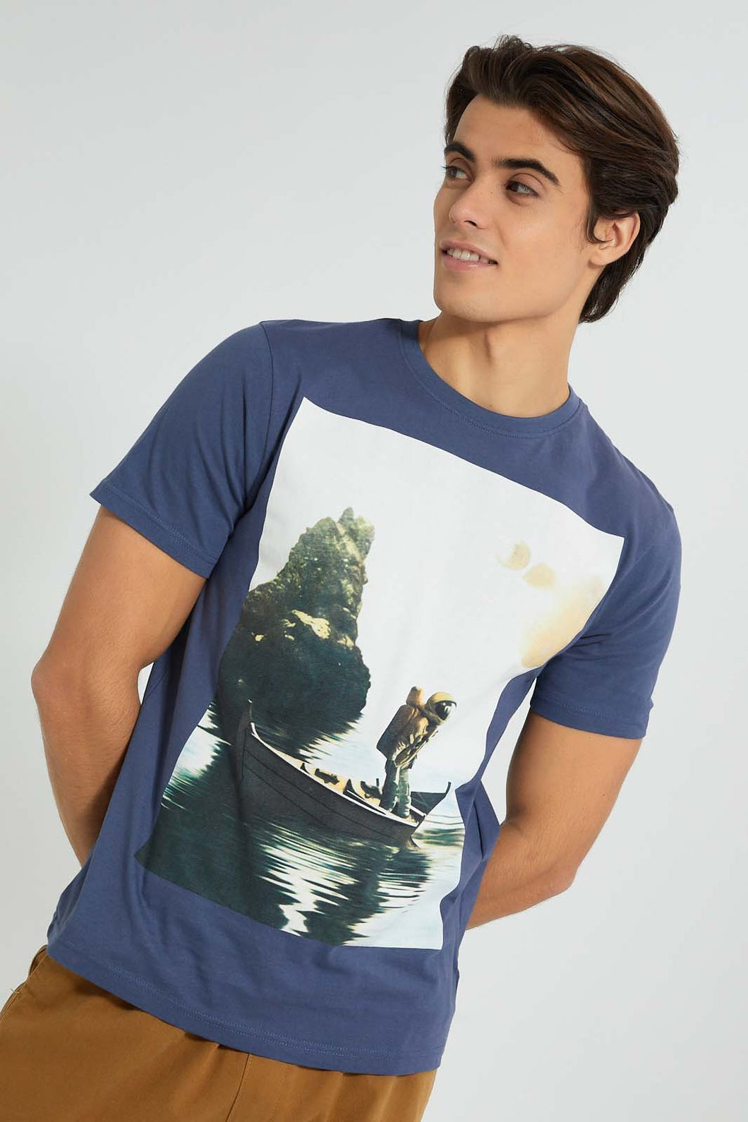 Navy Graphic T-Shirt