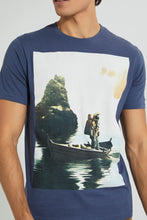 Load image into Gallery viewer, Navy Graphic T-Shirt
