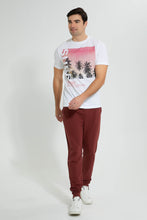 Load image into Gallery viewer, Redtag-White-Graphic-T-Shirt-Graphic-Prints-Men&#39;s-
