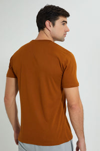 Redtag-Rust-Graphic-T-Shirt-Graphic-Prints-Men's-