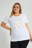 Redtag-White-Graphic-Print-Studded-Top-Colour:White,-Filter:Plus-Size,-LDP-Tops,-New-In,-New-In-LDP,-Non-Sale,-S22A,-Section:Women-Women's-