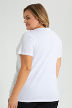 تنزيل الصورة على معرض الصور، Redtag-White-Graphic-Print-Studded-Top-Colour:White,-Filter:Plus-Size,-LDP-Tops,-New-In,-New-In-LDP,-Non-Sale,-S22A,-Section:Women-Women&#39;s-
