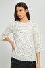 Ivory Doted Blouse