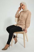 تنزيل الصورة على معرض الصور، Redtag-Beige-Pleat-Detail-Blouse-Blouses-Women&#39;s-
