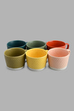 Load image into Gallery viewer, Redtag-Assorted-Embossed-Cup-&amp;-Saucer-Set-(12-Piece)-Tea-Sets-Home-Dining-
