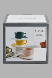 Redtag-Assorted-Embossed-Espresso-Set-(12-Piece)-Tea-Sets-Home-Dining-