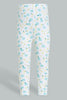 Redtag-Yellow-Peterpan-Top-With-Printed-Legging-Sets-Infant-Girls-3 to 24 Months