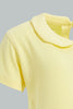 Redtag-Yellow-Peterpan-Top-With-Printed-Legging-Sets-Infant-Girls-3 to 24 Months