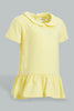 Redtag-Yellow-Peterpan-Top-With-Printed-Legging-Sets-Infant-Girls-3 to 24 Months
