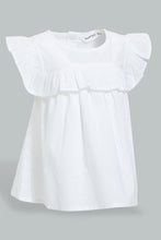 تنزيل الصورة على معرض الصور، Redtag-White-Dobby-Blouse-Blouses-Infant-Girls-3 to 24 Months
