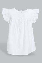 تنزيل الصورة على معرض الصور، Redtag-White-Dobby-Blouse-Blouses-Infant-Girls-3 to 24 Months
