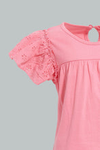 تنزيل الصورة على معرض الصور، Redtag-Pink-Frilled-Top-With-Printed-Legging-Sets-Infant-Girls-3 to 24 Months
