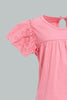 Redtag-Pink-Frilled-Top-With-Printed-Legging-Sets-Infant-Girls-3 to 24 Months