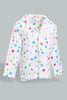 Redtag-White-Polka-Dot-Flannel-Pyjama-Set-Pyjama-Sets-Infant-Girls-3 to 24 Months