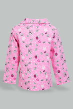 Load image into Gallery viewer, Redtag-Fuchsia-Printed-Flannel-Pyjama-Set-Pyjama-Sets-Infant-Girls-3 to 24 Months
