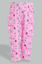 Load image into Gallery viewer, Redtag-Fuchsia-Printed-Flannel-Pyjama-Set-Pyjama-Sets-Infant-Girls-3 to 24 Months
