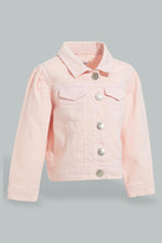 Load image into Gallery viewer, Redtag-Pink-Twill-Jacket-Jackets-Infant-Girls-3 to 24 Months
