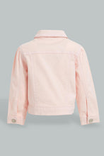 Load image into Gallery viewer, Redtag-Pink-Twill-Jacket-Jackets-Infant-Girls-3 to 24 Months
