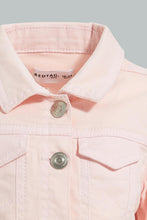 Load image into Gallery viewer, Redtag-Pink-Twill-Jacket-Jackets-Infant-Girls-3 to 24 Months

