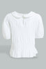 Redtag-White-Collared-Smocking-Top-Blouses-Infant-Girls-3 to 24 Months