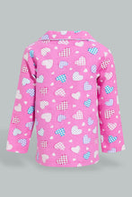 Load image into Gallery viewer, Redtag-Pink-Heart-Printed-Flannel-Pyjama-Set-Colour:Pink,-Filter:Infant-Girls-(3-to-24-Mths),-Infant-Girls-Pyjama-Sets,-New-In,-New-In-ING,-Non-Sale,-S22A,-Section:Kidswear-Infant-Girls-3 to 24 Months
