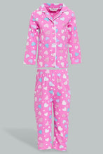 Load image into Gallery viewer, Redtag-Pink-Heart-Printed-Flannel-Pyjama-Set-Colour:Pink,-Filter:Infant-Girls-(3-to-24-Mths),-Infant-Girls-Pyjama-Sets,-New-In,-New-In-ING,-Non-Sale,-S22A,-Section:Kidswear-Infant-Girls-3 to 24 Months
