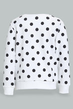 Load image into Gallery viewer, Redtag-White-Daisy-Print-Sweat-T-Shirt-With-Lilac-Printed-Track-Sets-Infant-Girls-3 to 24 Months
