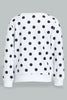 Redtag-White-Daisy-Print-Sweat-T-Shirt-With-Lilac-Printed-Track-Sets-Infant-Girls-3 to 24 Months