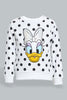Redtag-White-Daisy-Print-Sweat-T-Shirt-With-Lilac-Printed-Track-Sets-Infant-Girls-3 to 24 Months