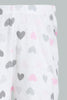 Redtag-White-Heart-Printed-Flannel-Pyjama-Set-Pyjama-Sets-Infant-Girls-3 to 24 Months