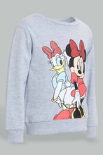 Load image into Gallery viewer, Redtag-Grey-Mel.-Character-Sweat-T-Shirt-With-Red-Printed-Track-Sets-Infant-Girls-3 to 24 Months
