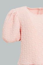 Load image into Gallery viewer, Redtag-Pink-Solid-Jacquard-Dress-Dresses-Infant-Girls-3 to 24 Months
