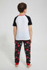 Redtag-Spiderman-Supersense-Print--Longpant-Pyjama-Set-Pyjama-Sets-Boys-2 to 8 Years