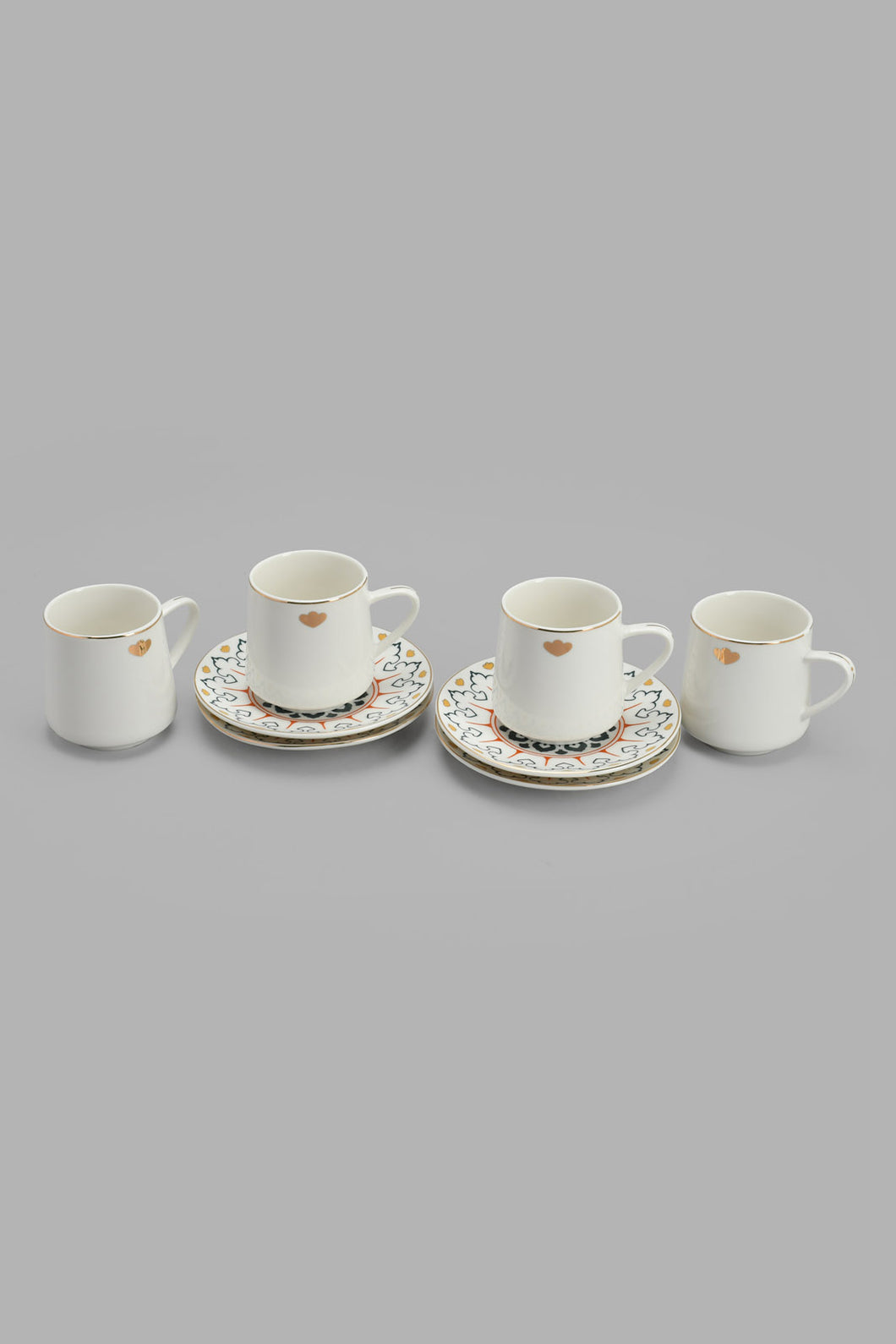 Redtag-Assorted-Geometric-Tea-Cup-&-Saucer-(8-Piece)-Tea-Sets-Home-Dining-