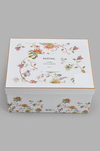 Redtag-Assorted-Floral-Tea-Set(4-Piece)-Tea-Sets-Home-Dining-