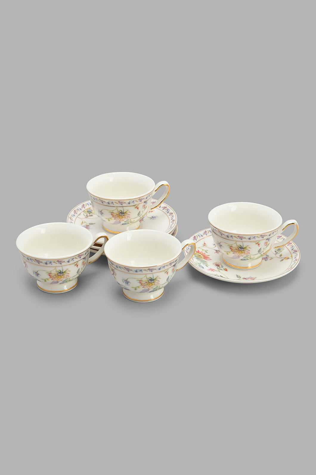 Redtag-Assorted-Floral-Espresso(8-Piece)-Tea-Sets-Home-Dining-