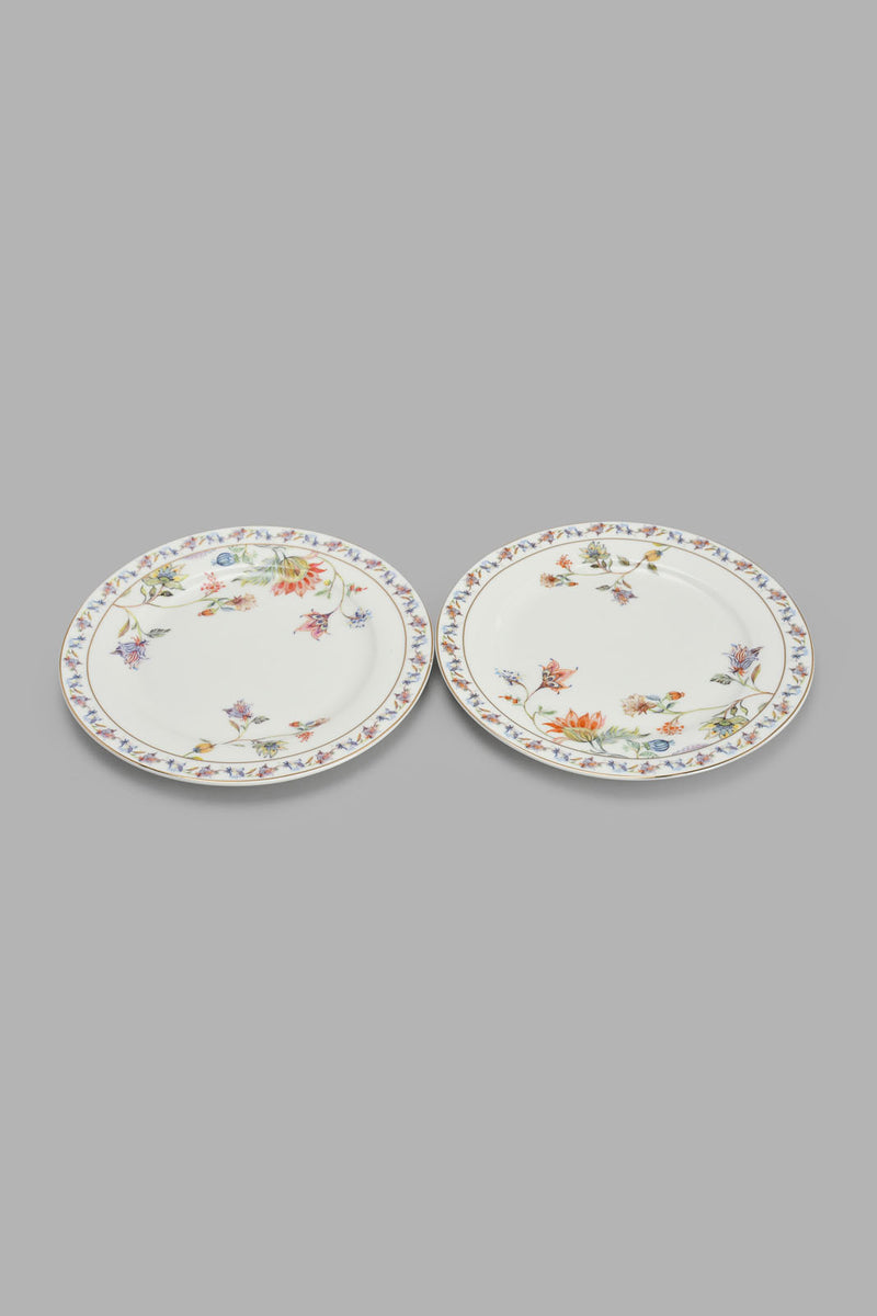 Redtag-Assorted-Floral-Plate-Set(2-Piece)-Tea-Sets-Home-Dining-