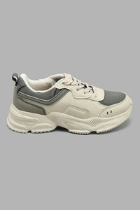 Redtag-Light-Grey-Chunky-Sneaker-Chunky-Senior-Boys-5 to 14 Years