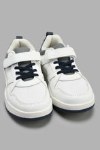 Load image into Gallery viewer, Redtag-White-Fabric-Block-Sneaker-Skate-Shoes-Senior-Boys-5 to 14 Years
