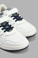 Load image into Gallery viewer, Redtag-White-Fabric-Block-Sneaker-Skate-Shoes-Senior-Boys-5 to 14 Years
