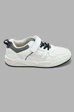 Load image into Gallery viewer, Redtag-White-Fabric-Block-Sneaker-Skate-Shoes-Senior-Boys-5 to 14 Years
