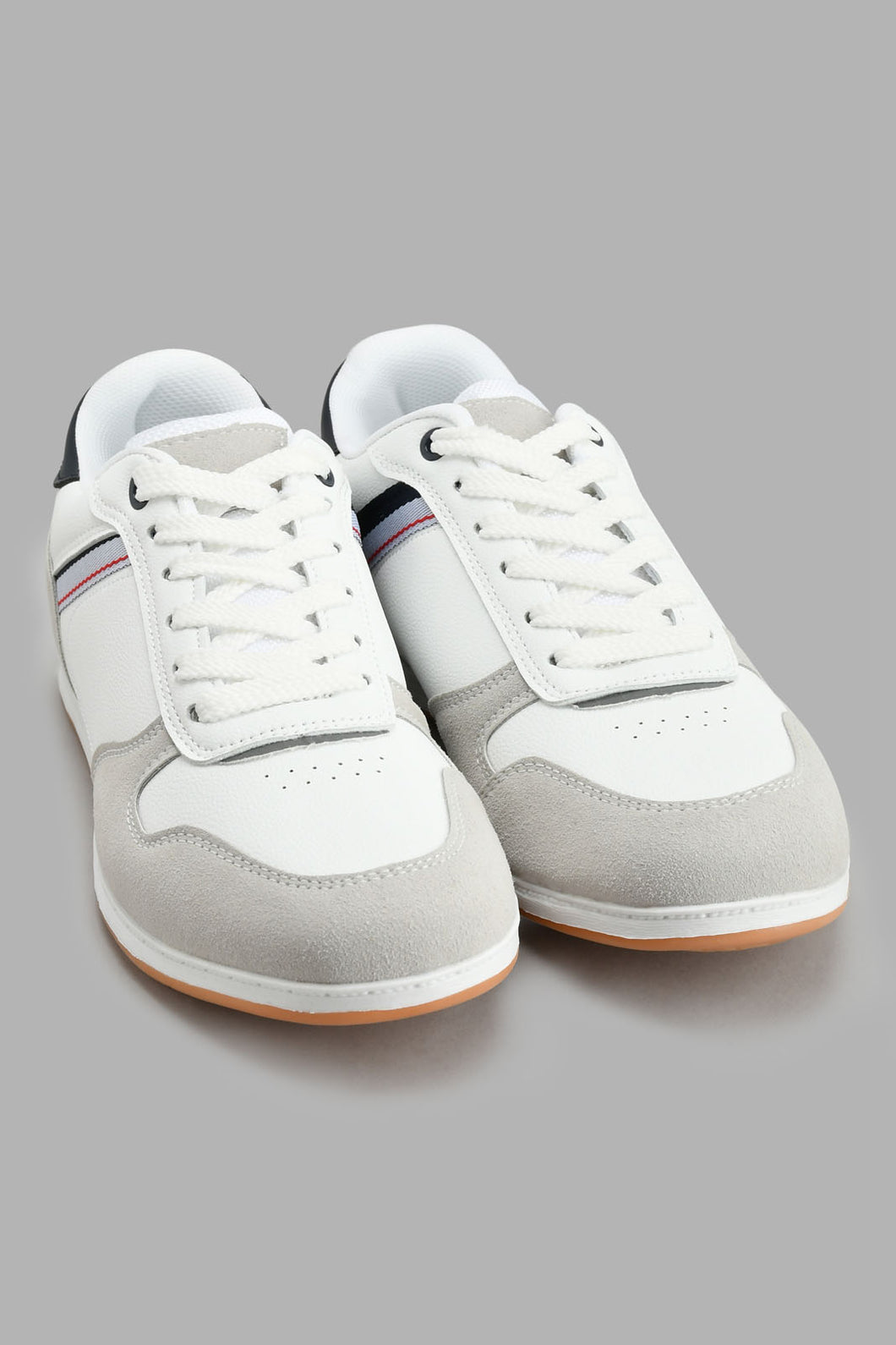 Redtag-White-Fabric-Block-Sneaker-Sneakers-Men's-