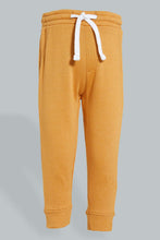 تنزيل الصورة على معرض الصور، Redtag-Mustard-Hoody-Jog-Set-With-Kangaroo-Pocket-(2-Pack)-Jog-Sets-Infant-Boys-3 to 24 Months
