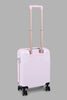 Grey Floral Luggage Trolley (20 Inch)