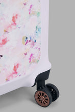 Load image into Gallery viewer, Grey Floral Luggage Trolley (20 Inch)
