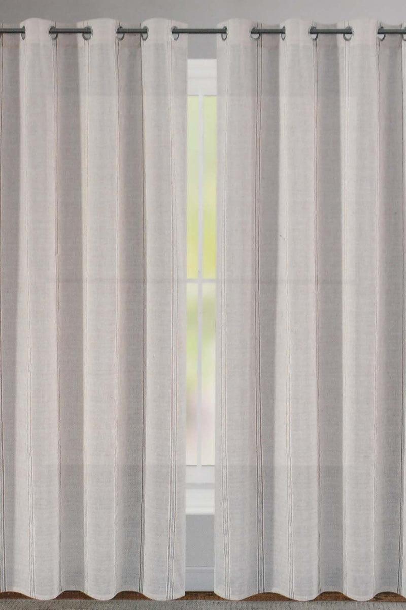 Redtag-Beige-1-Piece-Stripe-Sheer-Curtain-Curtains-Home-Bedroom-